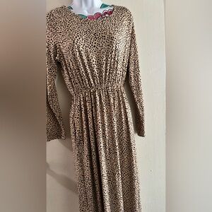 White Birch Animal Print Dress